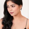 Women's Indo Western Rose Gold Party Wear Ethnic Stud Earrings for Women | Birthday & Anniversary Gift - Image 2