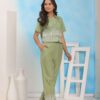 Laidback Luxe ? Embroidered Floral Dress with Printed Touch (XXL) - Image 3