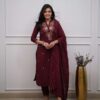 Cotton Charm ? Floral Embroidered Dress with Printex Artistry (M) - Image 3