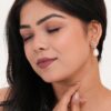 Women's Indo Western Rose Gold Party Wear Ethnic Stud Earrings for Women | Birthday & Anniversary Gift - Image 3