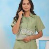 Laidback Luxe ? Embroidered Floral Dress with Printed Touch (XXL) - Image 2